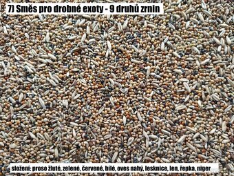 Zrniny, směsi zrnin pro papoušky a holuby - osobně/poštou - 8