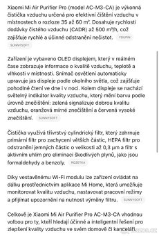 Čistička vzduchu Xiaomi Mi Air Purifier Pro - 8
