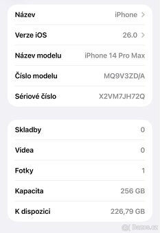 iPhone 14 Pro Max 256GB - 8