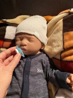 Celosilikonové reborn miminko baby panenka - chlapeček - 8