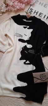 Shein kočičí svetrové šaty - NOVÉ - 8