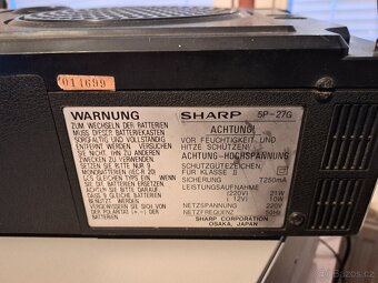 Sharp SHARP 5P-27G s televizí, plně funkční - 8