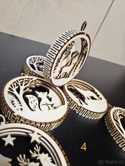 P: Dřevěné vánoční dekorace - 8