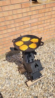 Raketova pec,kamna,záhradný gril,rocket stove. - 8