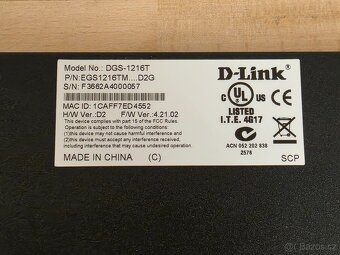 D-Link DGS-1216T – 16portový Gigabit Smart Switch - 8