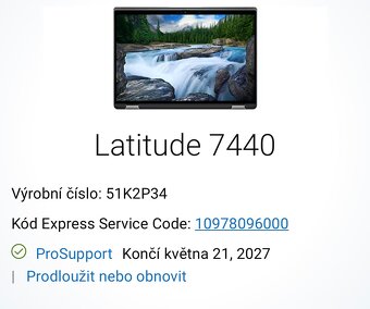 Zánovní Dell Latitude 14 7440 - Core i7-1355U / záruka 2027 - 8