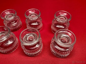 sklenice retro sklenice sada československé sklo pohár - 8