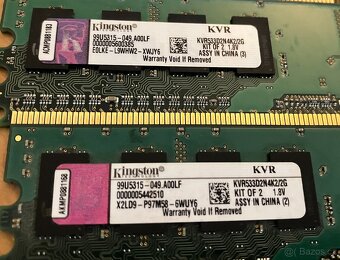 Paměti RAM do PC, typu DDR, DDR2 a DDR3, uvedená cena je za - 8