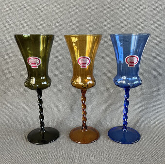 3x barevná sklenice, dárková sada, Lauscha Glas - 8