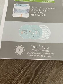 Kojenecké houpací lehátko Ecotoys s vibracemi a hudbou - 8