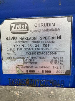 Podvalníkový Návěs NADROZMĚR - 8