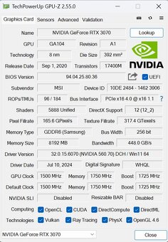 ✅Herní PC RYZEN 7 5800X,RTX 3070,32 GB RAM,1 TB SSD - 8