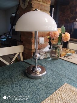 Starožitná větší stolní lampa r 1930 Funkcionalismus - 8