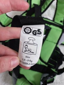 Zelené nosítko značky Chicco pro miminko 3.5 až 9kg - 8
