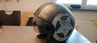 Moto prilba W-TEC ANGERIC GREY STAR L59-60 - 8