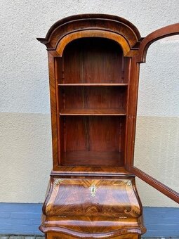 Barokní komoda s vitrínou - originál. - 8