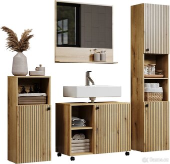 Nový stylový kvalitní 4-dílný koupelnový set - 8