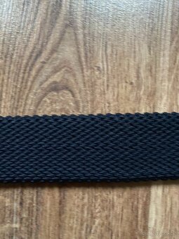 Nový pánský pružný opasek BANDI - modrý se světl. pruhy, S/M - 8