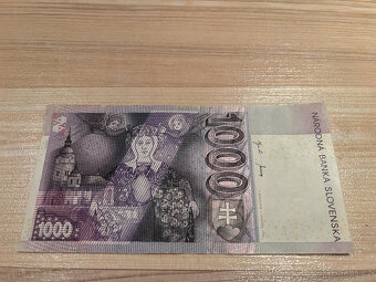 Slovenské bankovky 1000 SK so znakom - 8