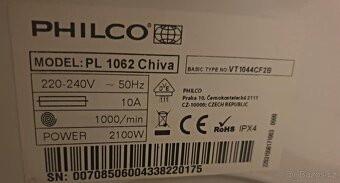 PRACKA PHILCO PL 1062,BOCNI PLNENI,NA 6KG,PLNE FUNKCNI,A++ - 8