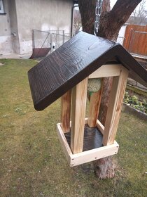 Krmítko, EKO nátěr, masivní dřevo, 100% ruční práce - 8