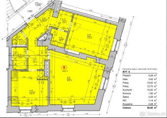 byt 2+1, 58m2, po rekonstrukci, Pod Čertovou skalou, Praha - 8