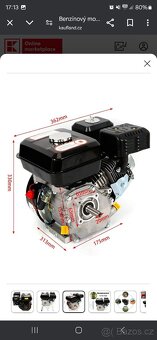 Benzinový 4T motor 7.5HP - 8