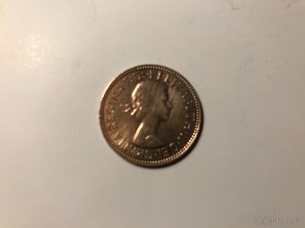 Anglické historické mince "HALF PENNY" - 8