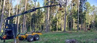 Vyvážečka, vyvážecí vlek, hydraulická ruka, jeřáb - 8