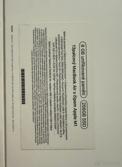 Apple MacBook Air 13" M1 - skvělý stav, originální balení - 8
