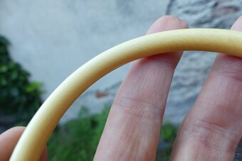 Starožitný náramek, stříbro a slonovina, kostěný - 8