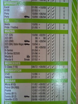 Vzduchový filtr Opel Corsa, stěrače na Škoda Favorit + další - 8