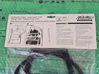 Milotec 40304 kryty zadních světel černé pro lak Škoda Octav - 8