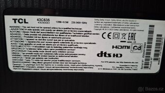 Smart Televize Qled 4K Ultra HD 108cm - 8