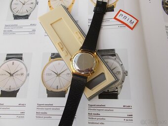 vzacne zlacene hodinky prim 17 jewels rok 1967 ala diplomat - 8