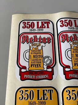 etiketa pivní etiketa nektar strakonice stará etiketa arch - 8