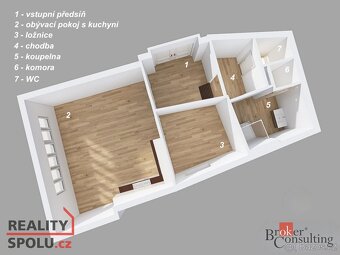 Pronájem, byty/2+kk, 49 m2, 46871 Lučany nad Nisou, Jablonec - 8