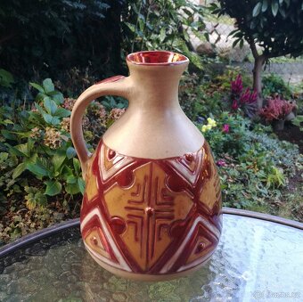 DŽBÁN glazovaný - značeno DÍLO - ruční práce - 8