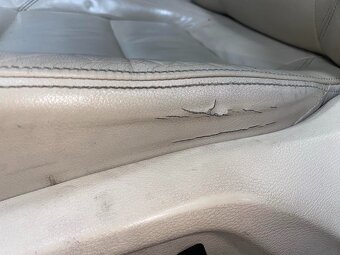 Sedačky béžová kůže kukuřičné hedvábí VW Tiguan 5N r.v. 2010 - 8