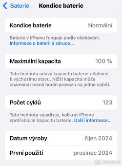 Apple iPhone 16 Pro 128 GB Černý – TOP stav, záruka, 100 % b - 8