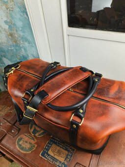 Kožená cestovní taška " duffle bag" - 8
