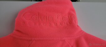 Dámská neon růžová mikina Calvin Klein vel. L - 8