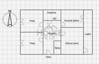 Prodej bytu 3+1, 76 m2 , Praha 9 - Černý Most., ev.č. 00766 - 8