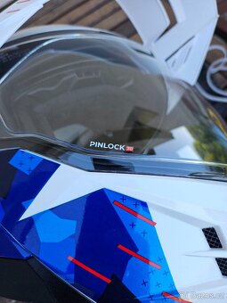 Přilba HJC i80 Roki MC21bílo-modro-červená se štítkem - 8