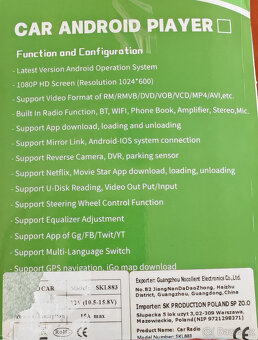 AUTORÁDIO MP5 PŘEHRÁVAČ S ANDROIDEM - 8