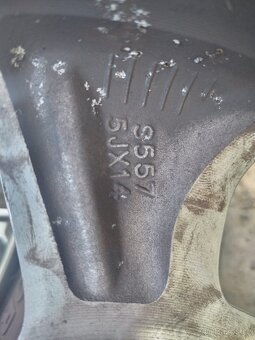 al. disky 4x100 R14 KIA picanto + 165/60/14 letni - 8