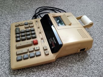 Starší stolní kalkulačka SHARP EL-2630L s tiskem - 8