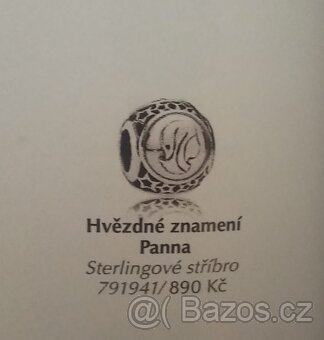Stříbrný přívěsek originál Pandora Hvězdné znamení Panna - 8