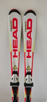 Použité dětské lyže Head 127cm + lyžáky+hulky - 8