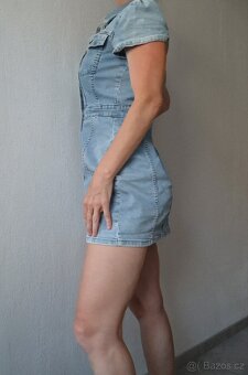 Jako nové dámské mini šaty riflové džínové vel M sexy - 8